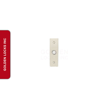 Emtek 2440 Doorbell Button with 11/2" x 5" Rosette STRETTO Plate